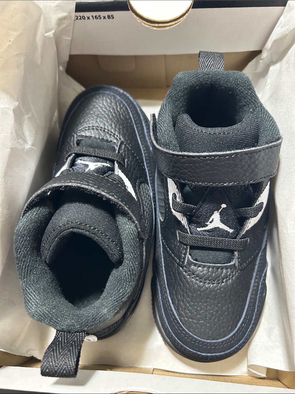 Jordan Toddler Black & White High-Top Sneakers